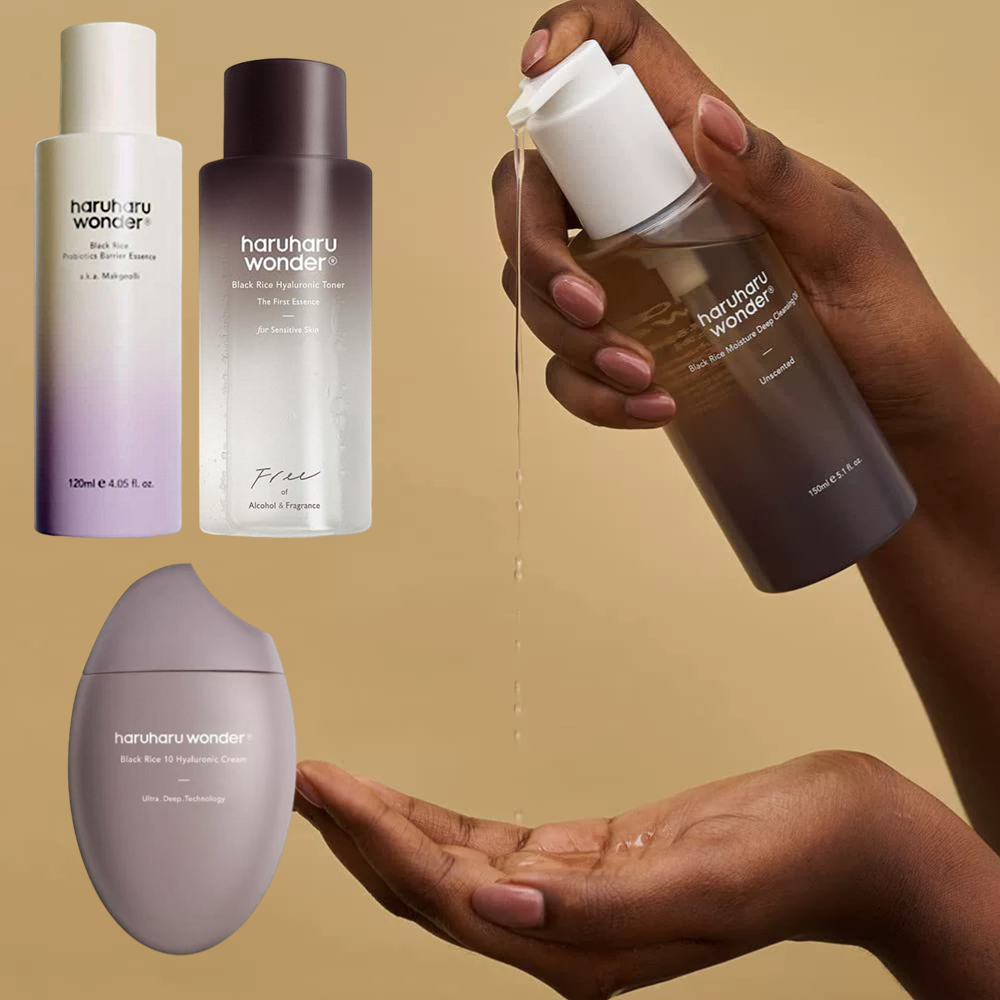 Essence Serum Toner - ハルハル ワンダー 黒米プロバイオティック バリア エッセンス、ヒアルロン酸化粧水、メイク落とし、保湿、鎮静、美容スキンケア