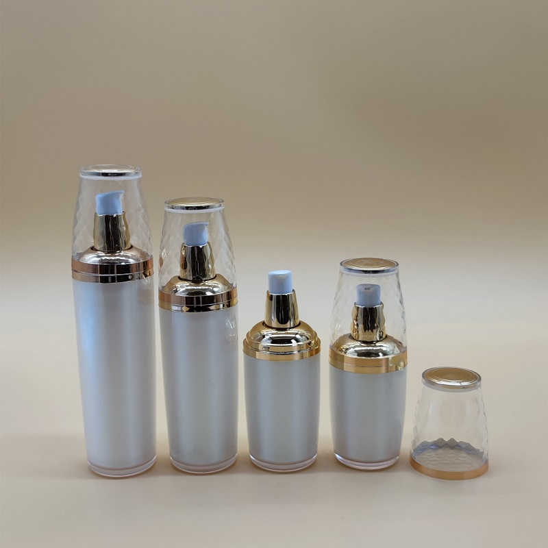 Essence Serum Toner - 120ML ボウル型アクリルポンプボトル 美容液/ローション/乳液/ファンデーション/ジェル化粧水 エッセンス モイスチャーゲル スキンケア化粧品容器