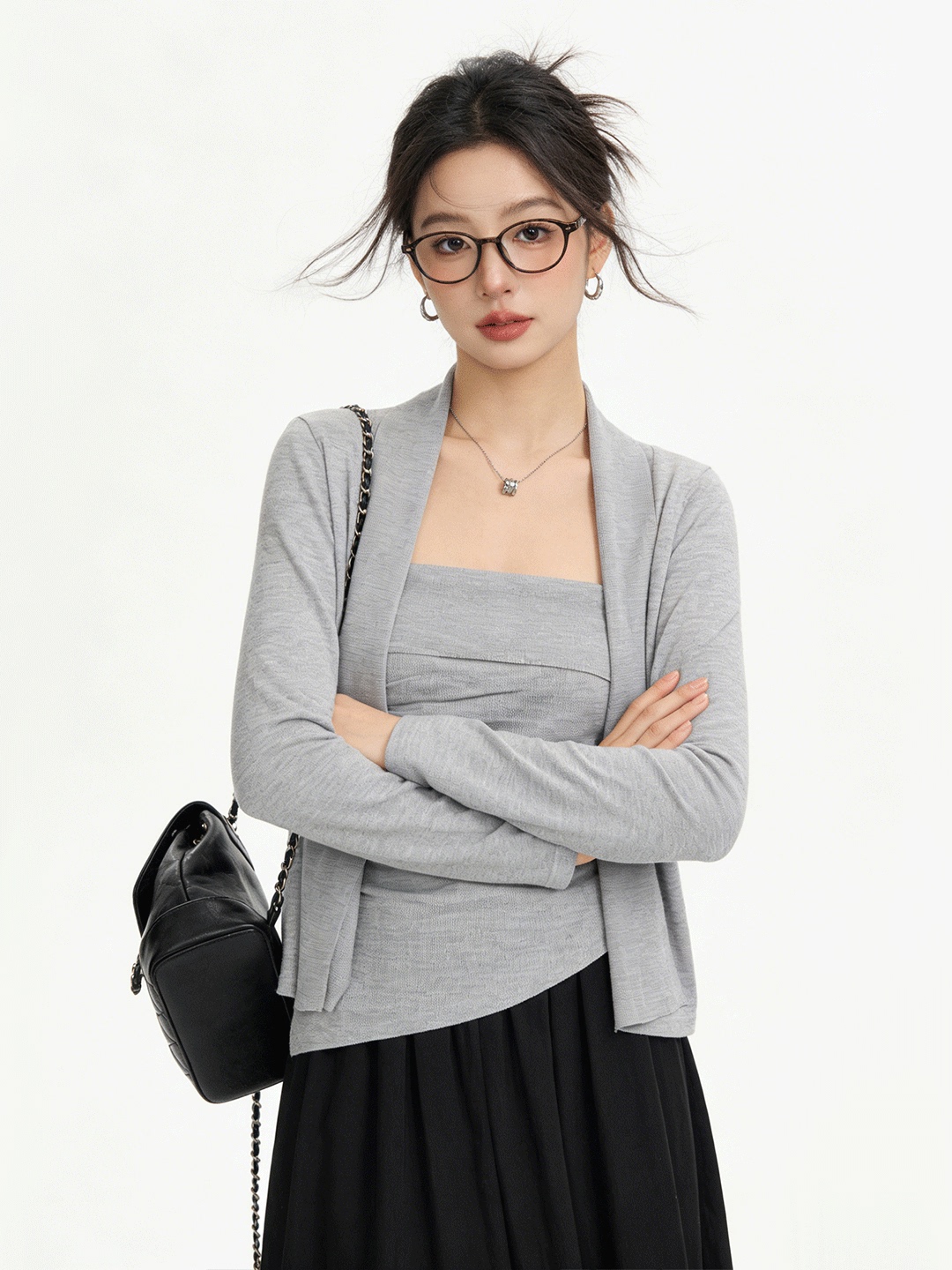 Lu Life 肌に優しいショートニットカーディガン痩身ツー - Lifestyle In Korean のレビューと価格