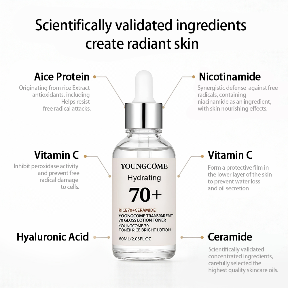 透明感のある70グロスローション化粧水、フェイスセラム、リフ - Essence Serum Toner のレビューと価格