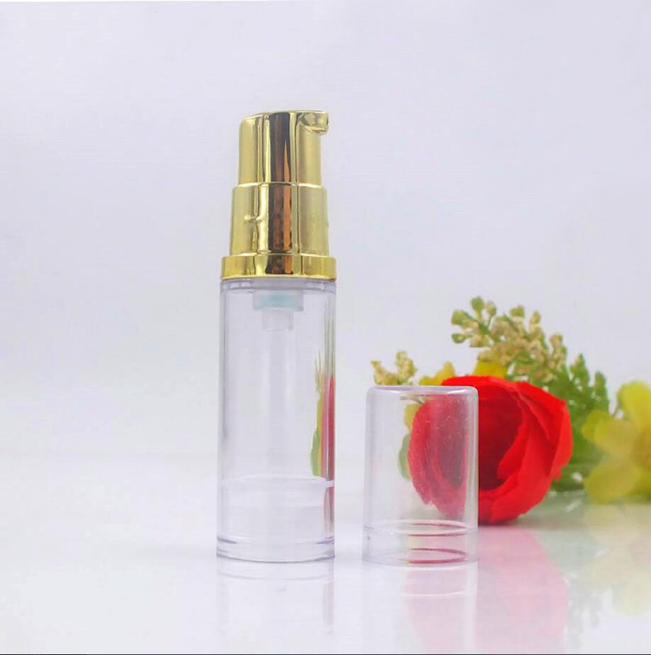5ML クリアプラスチックエアレスボトル ゴールドポンプ ロ - Essence Serum Toner のレビューと価格