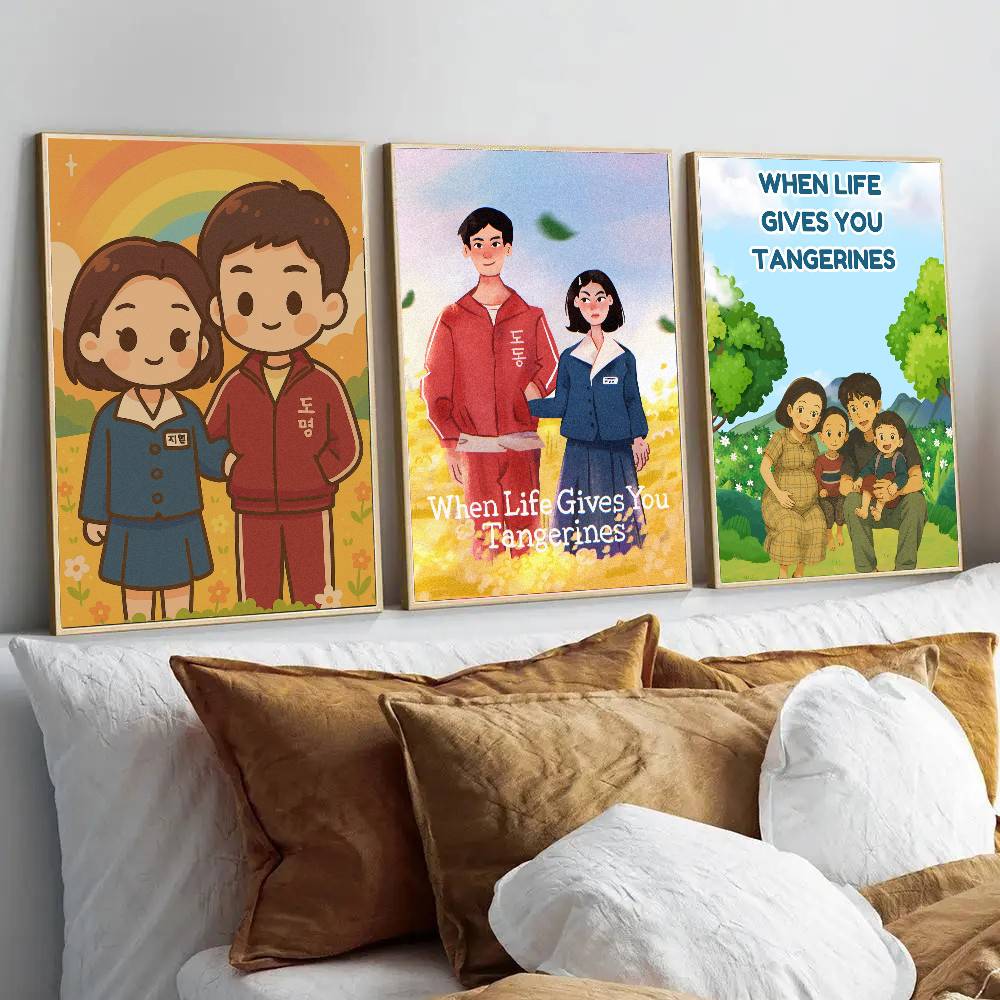 人生があなたにみかんを贈るとき 韓国ポスター リビングルーム - Modern Korean Lifestyle のレビューと価格